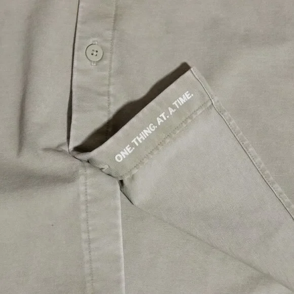 Lululemon Commission Green Long Sleeve Stretch Button Down Shirt Men's Medium - Picture 4 of 6